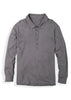 Shop men's pocket polo featuring long sleeves and five button placket front image
